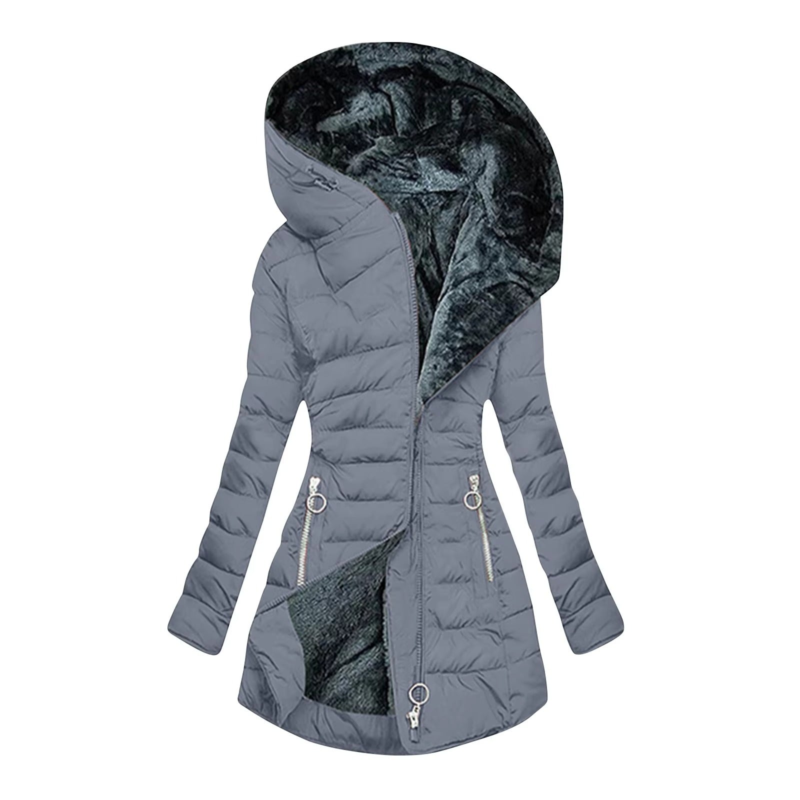 Elena I Casaco de Inverno Luxuoso e Quente