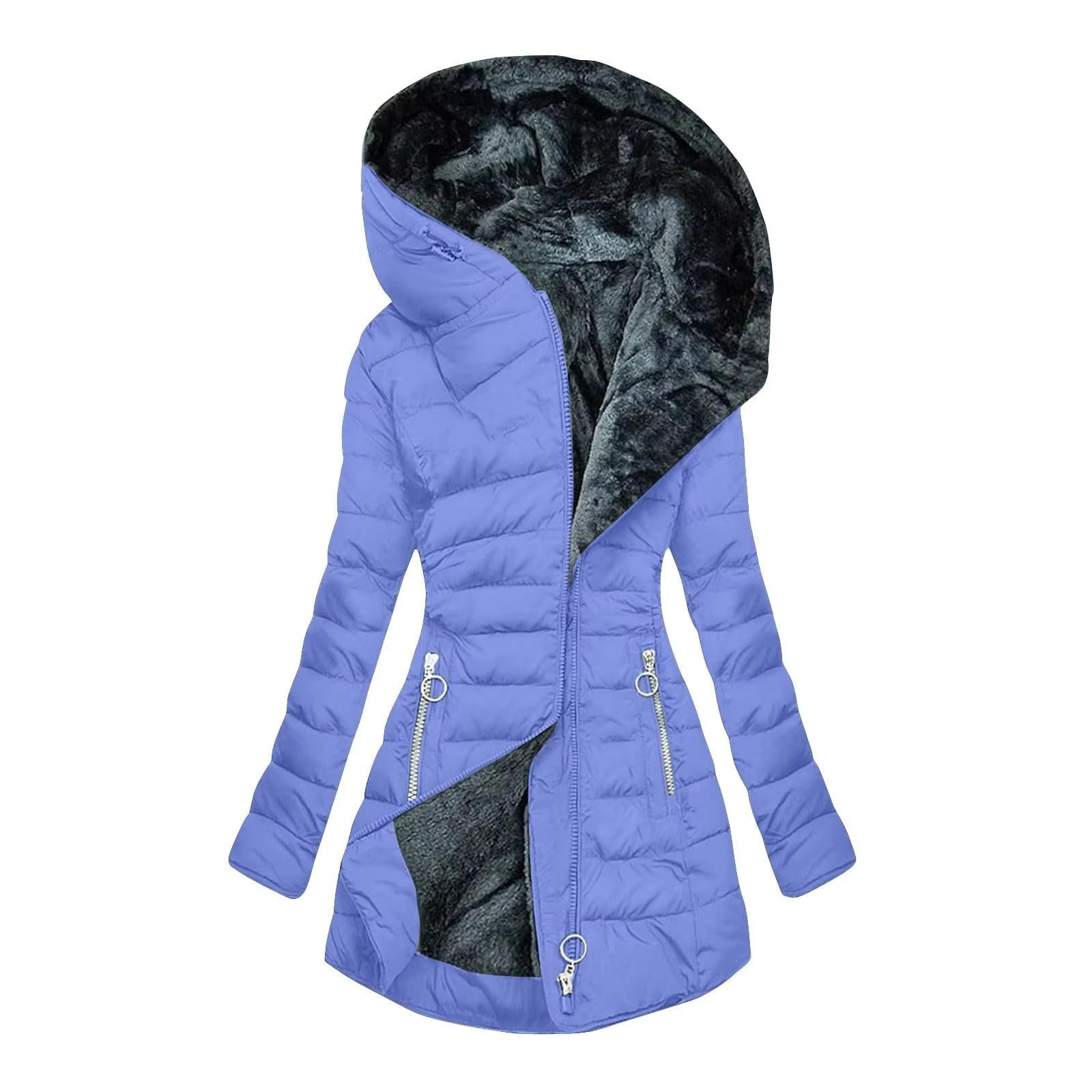 Elena I Casaco de Inverno Luxuoso e Quente