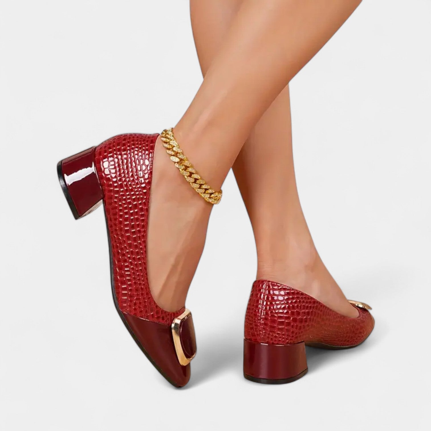 Sabina – Sapatos elegantes de salto bloco