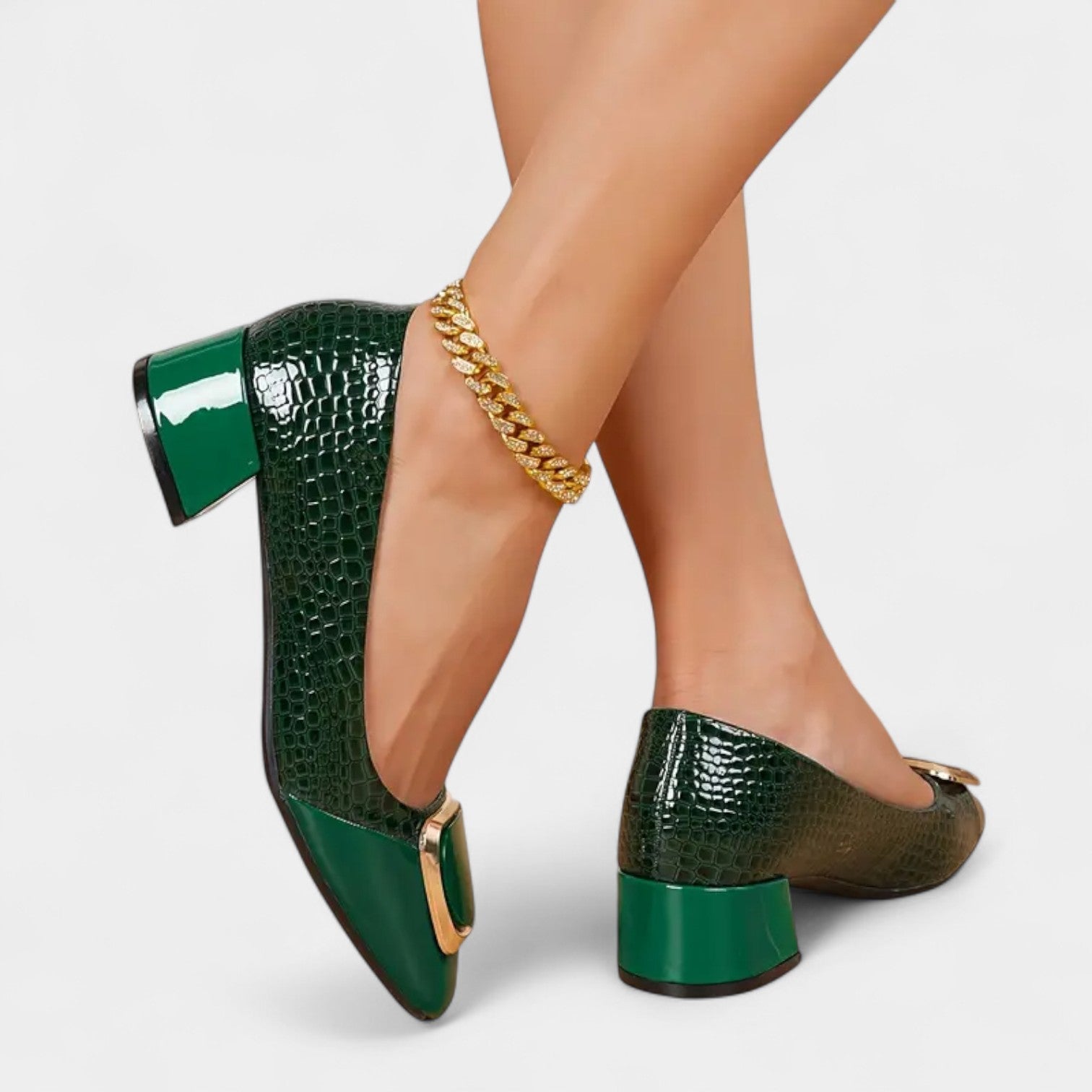 Sabina – Sapatos elegantes de salto bloco