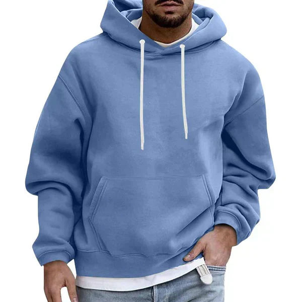 Tomáš – Sweatshirt Confortável com Capuz e Bolso para Homens