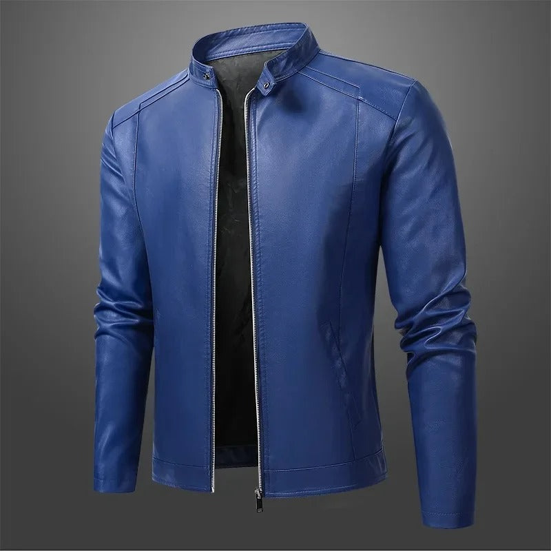Petr | Casaco de pele elegante no estilo motociclista