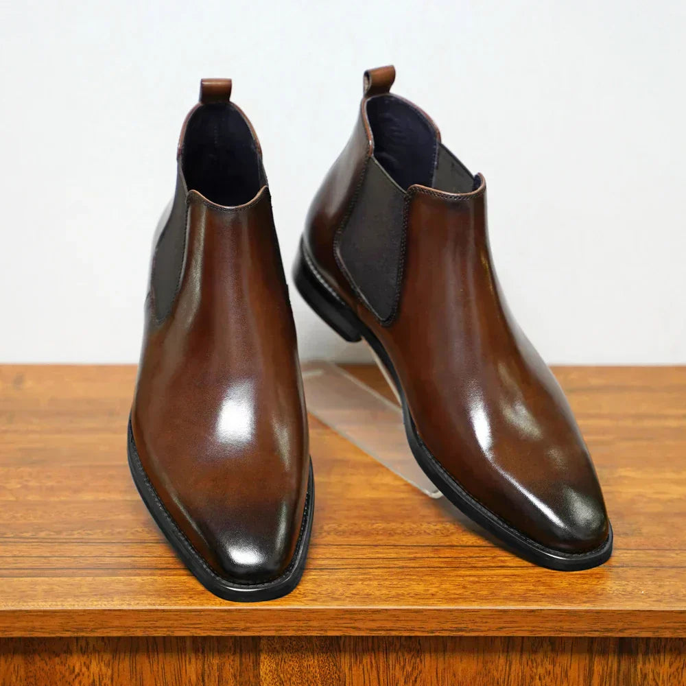 Adéla – Botas Chelsea de Couro Refinadas