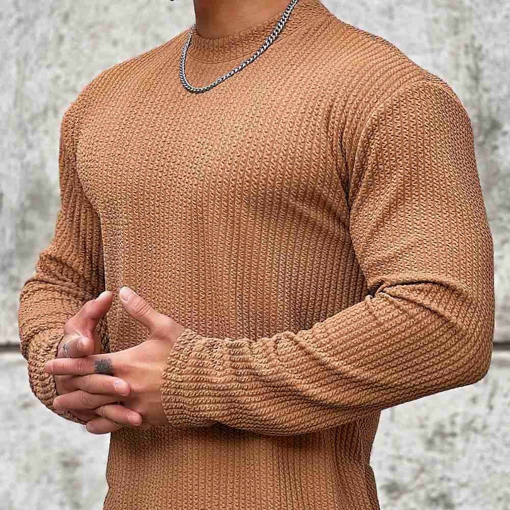 Tomáš – Sweater Masculino com Decote Redondo